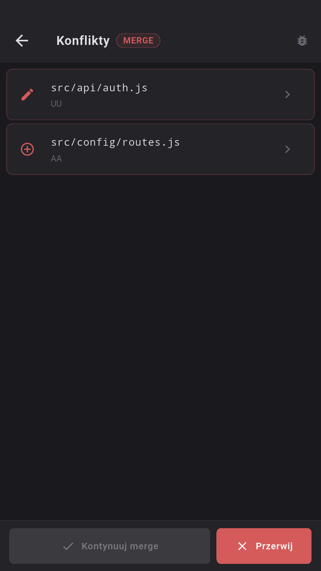 Merge conflicts
